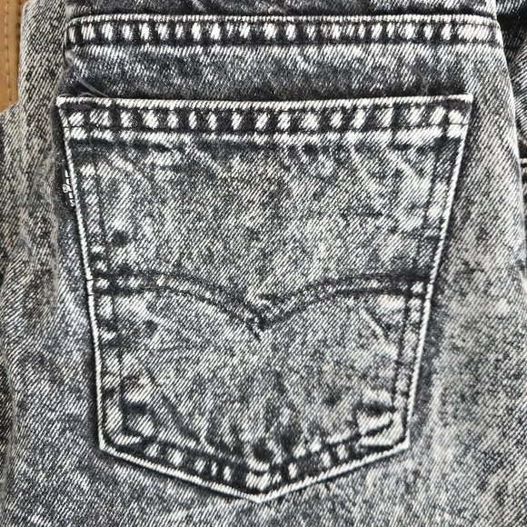 Men's Levi Strauss 550 Jeans Vintage Black Tab Acid Wash Distressed 30x30 - Picture 6 of 15